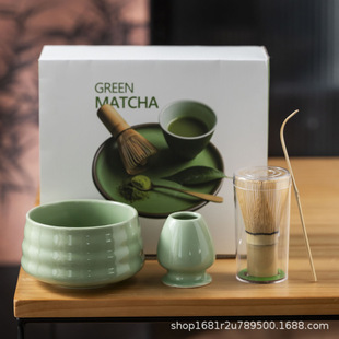 Cross-Border Song Dynasty Tea Making Tool Set, Tea Whisk, Japanese Matcha Bowl, Tea Utensils, Tea Brush, Tea Set, Tea Bowl Gift Box