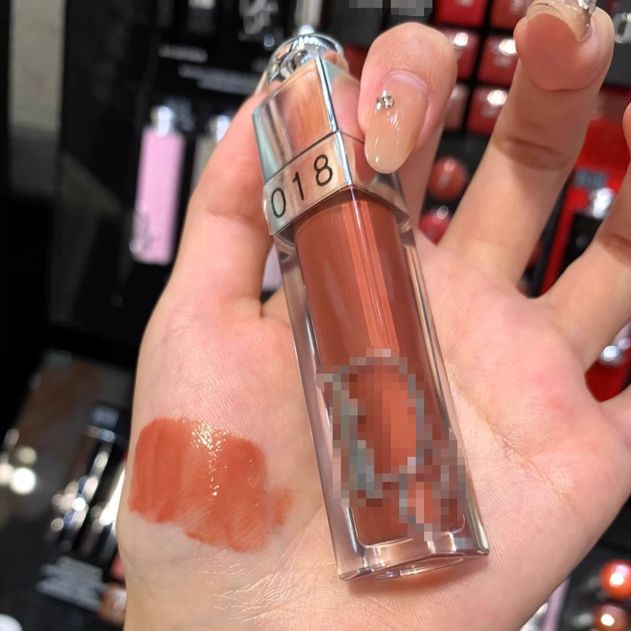Блеск для губ (dior) оттенки 009/012/018/024, тиснёный глянцевый глейз, 3 мл