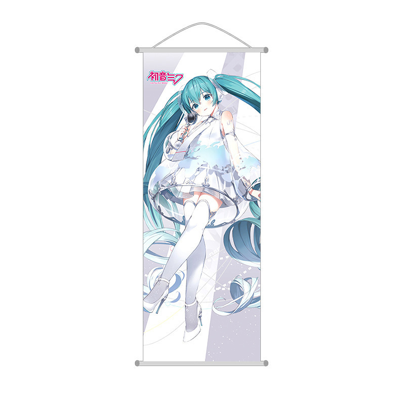 初音新作掛け画初音ミク二次元桃皮絨毛巻き軸布画壁画アニメ周辺25/70|undefined