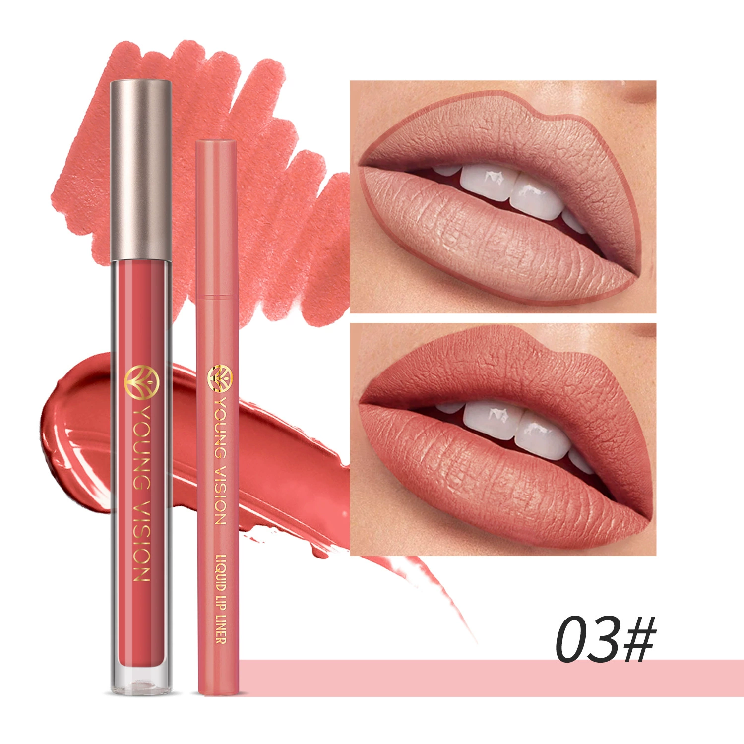 YOUNG VISION Lip gloss, lip pencil, set, 2 pieces