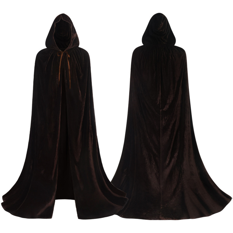 ハロウィンマントコスプレ仮装コスチューム魔女マント魔女死神ゴールデンベルベット布悪魔潮|undefined