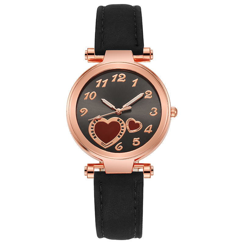 Reloj de amor retro estilo ins coreano para mujer, minimalista y versátil, mini temperamento para estudiantes, reloj de mujer de moda literaria