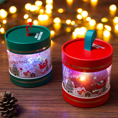 Christmas Apple Bouquet Gift Box PVC Transparent Hug Bucket Handheld Famous Peace Apple Packaging Box