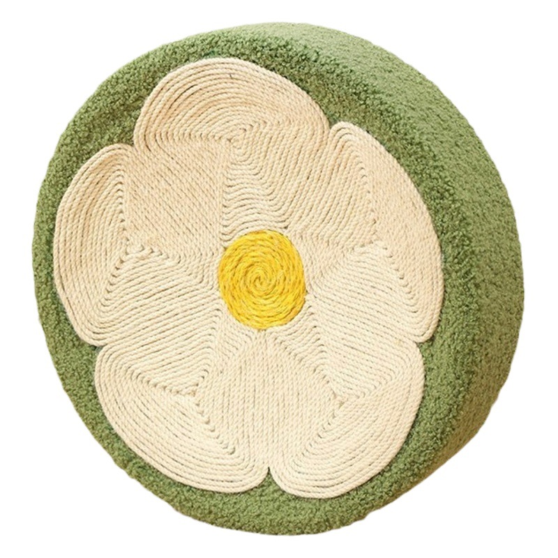 Sisal gato tablero del rasguño gato nido Gato Cuenca Integrada ronda garra de gato grande Cuenca sin caspa resistente al desgaste gato garra de juguete amoladora