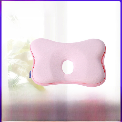 Cross-border baby shaping pillow factory wholesale pure cotton anti-eccentric slow rebound memory foam 0-1 year old newborn pillow