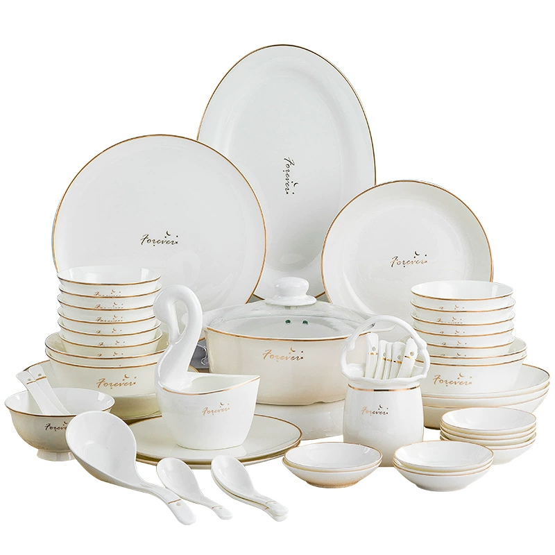 Set, ceramic tableware, European style, light luxury style, Birthday gift