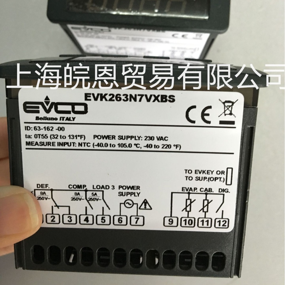 EVCO意大利美控EVK263N7VXBS风冷除霜三输出多功能数显温度控制器
