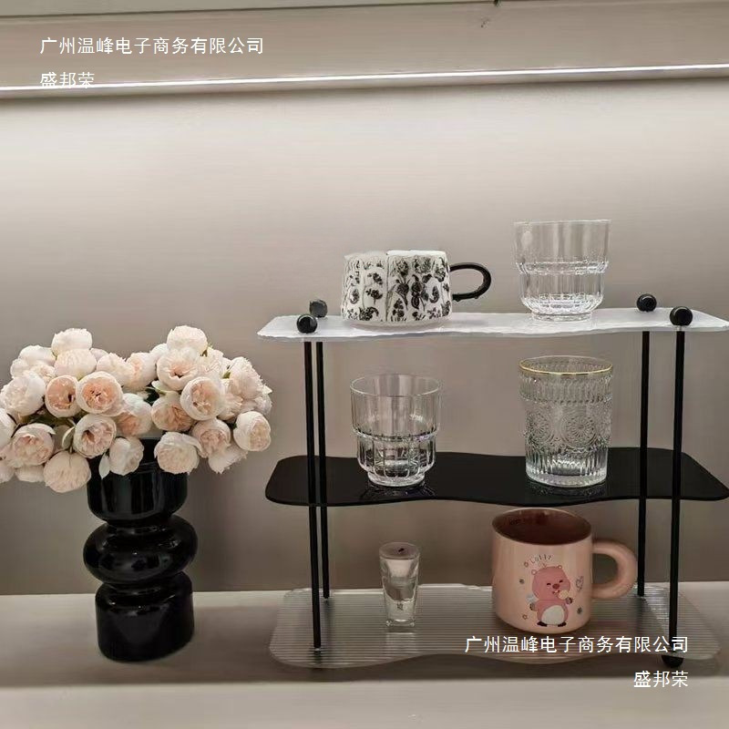 Acrylic Cup Holder Storage Rack Bathroom Bathroom Countertop Cosmetics Storage Rack