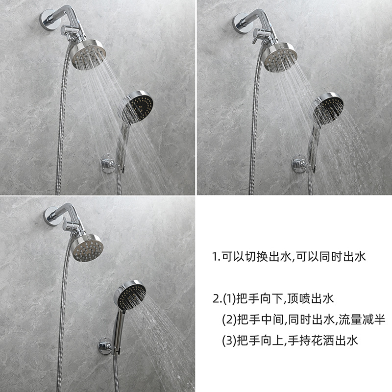 Cobre baño ducha brazo agua separador uno en dos-out boquilla Válvula de desvío baño ducha tubo de conmutación válvula tee