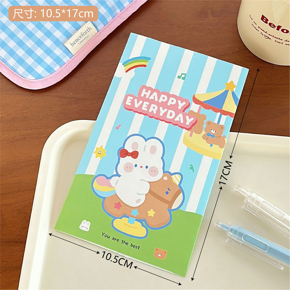 Tengyi original lindo ins chica bolsa de almacenamiento de papel snack regalo embalaje dibujos animados mini bolsa de papel al por mayor