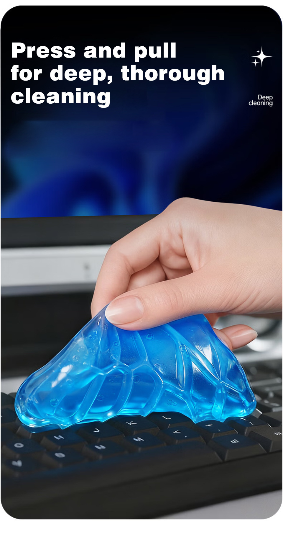 Cross-border exclusive cleaning tool: cleaning gel, car cleaning clay, dust-removing gel for computer keyboards