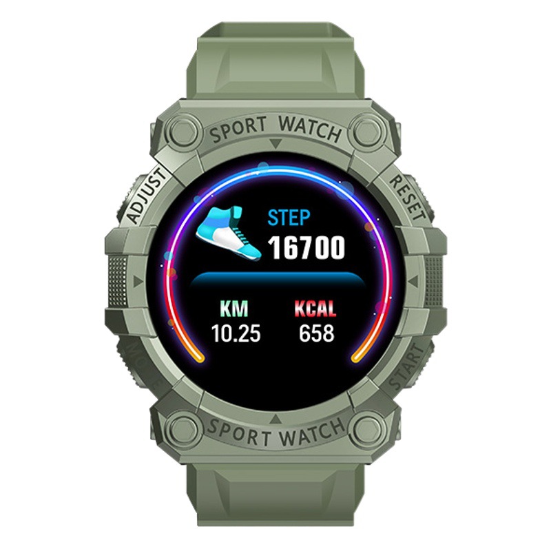 Y56 reloj inteligente FD68S pulsera inteligente pantalla redonda pantalla a color ritmo cardíaco presión arterial música tiempo podómetro deportes pulsera