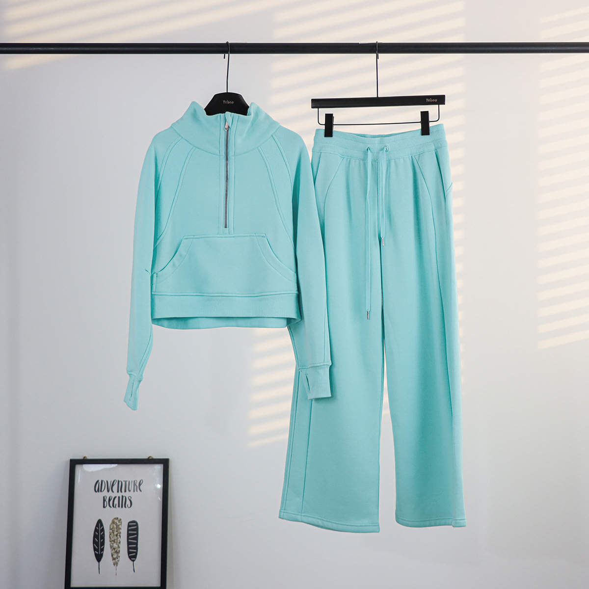 Lulu cuello suelto suéter de pantalones de vestir, cardigan de mujer, chaqueta de abrigo con camisa