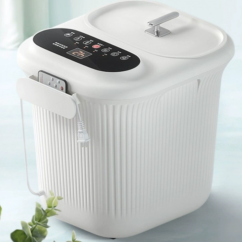 110 В полностью автоматическая ванна для ног с подогревом, ванна для ног с постоянной температурой, электрическая ванна для массажа ног, ведро для замачивания ног