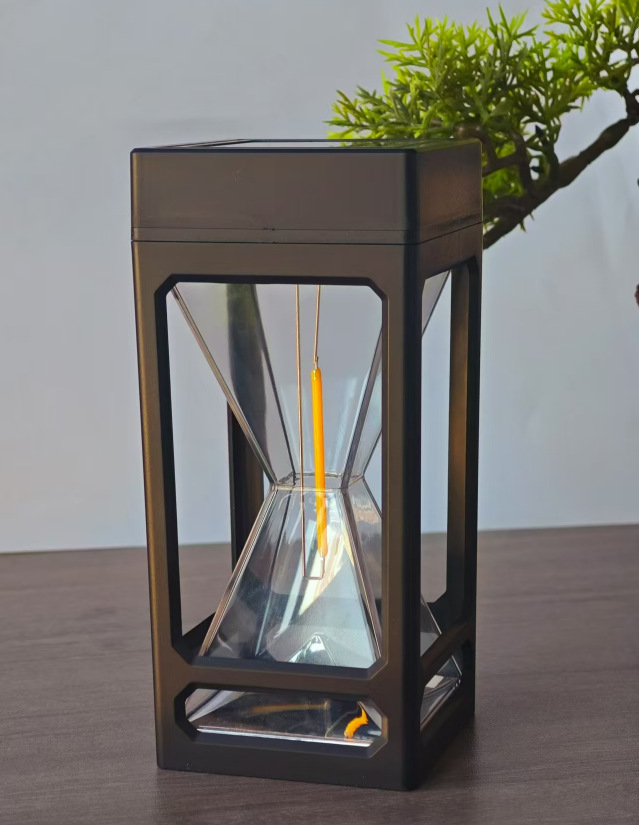 Lámpara de reloj de arena cuadrada