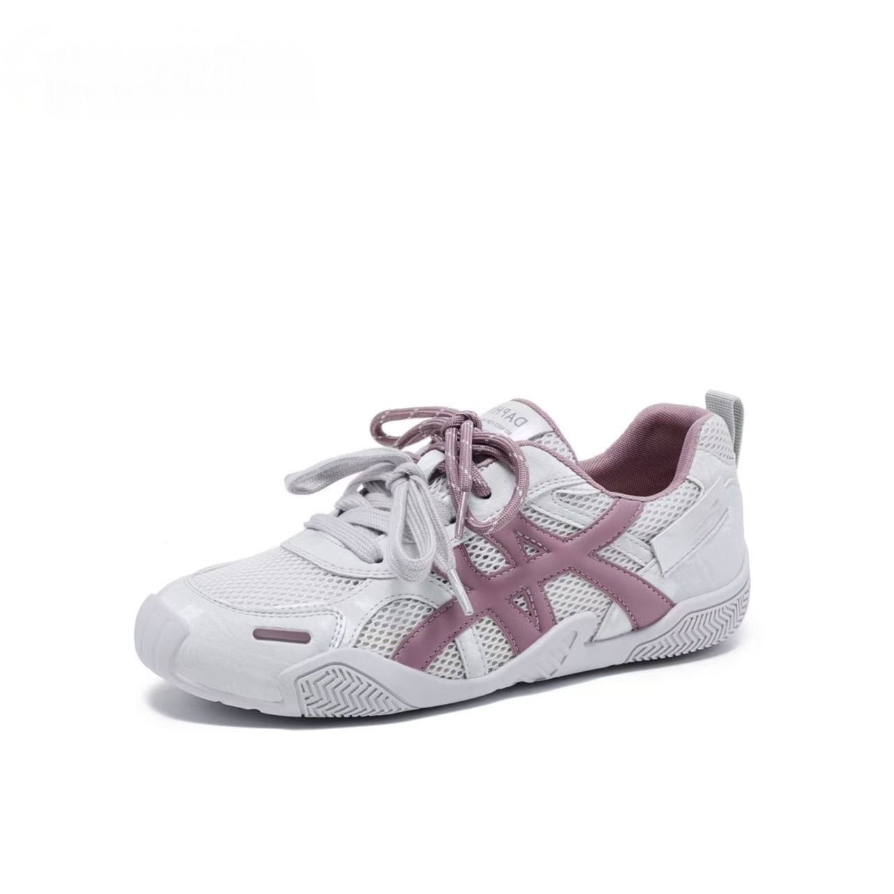 Zapatos de entrenamiento transpirables de malla 2026 nuevos zapatos deportivos de mujer de color de verano frente lazos ligeros con suela gruesa