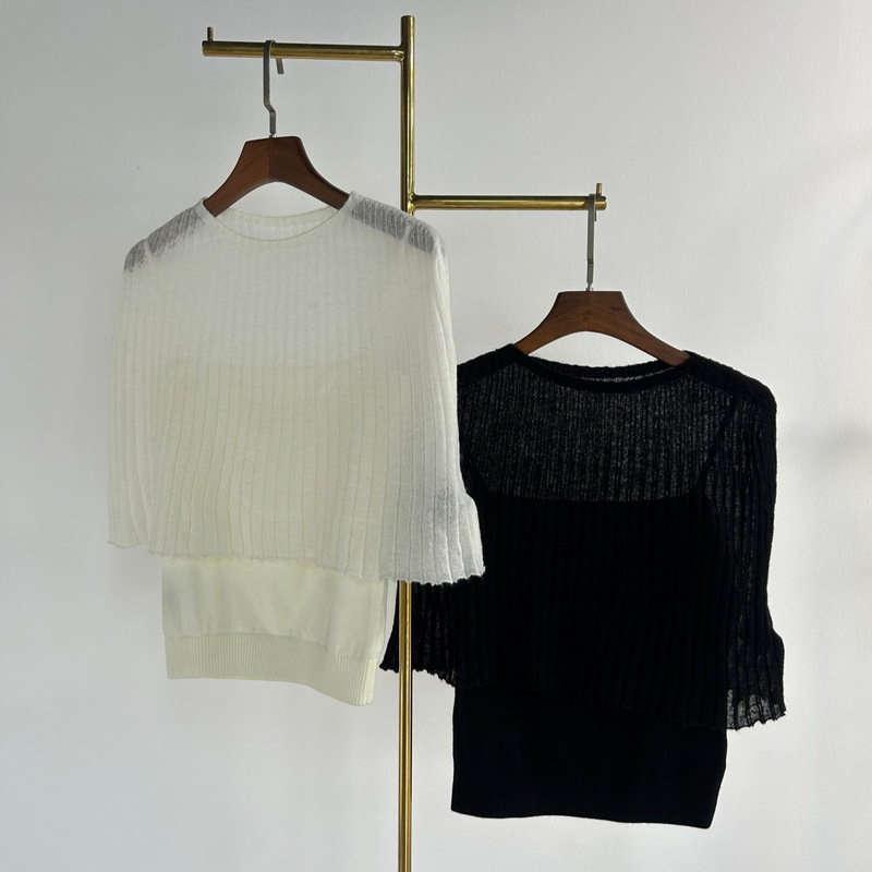 In Stock: "Foggy Feel" Cape and Camisole Two-Piece Set, New Spring/Summer 2026 Top and Sweater