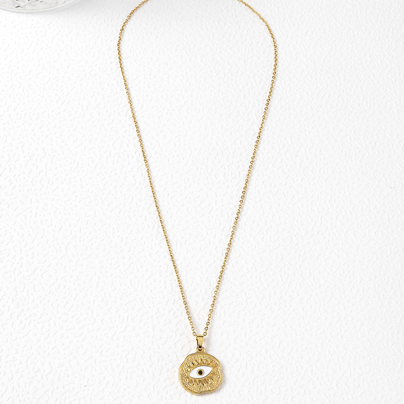 Titanium Steel Necklace Personalized Gold Pendant For Women_voghion.com