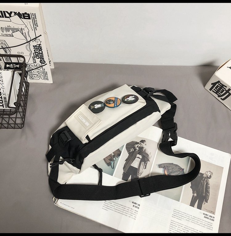 Small Nylon Letter Streetwear Square Zipper Crossbody Bag display picture 86