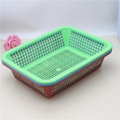 Rectangular colorful plastic storage boxes shelves baskets for household goods wholesale