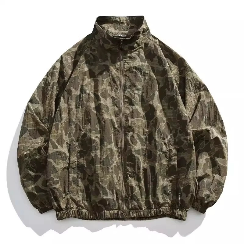 Travel quick dry sports camouflage sun protection clothing, summer jacket, 2025 years