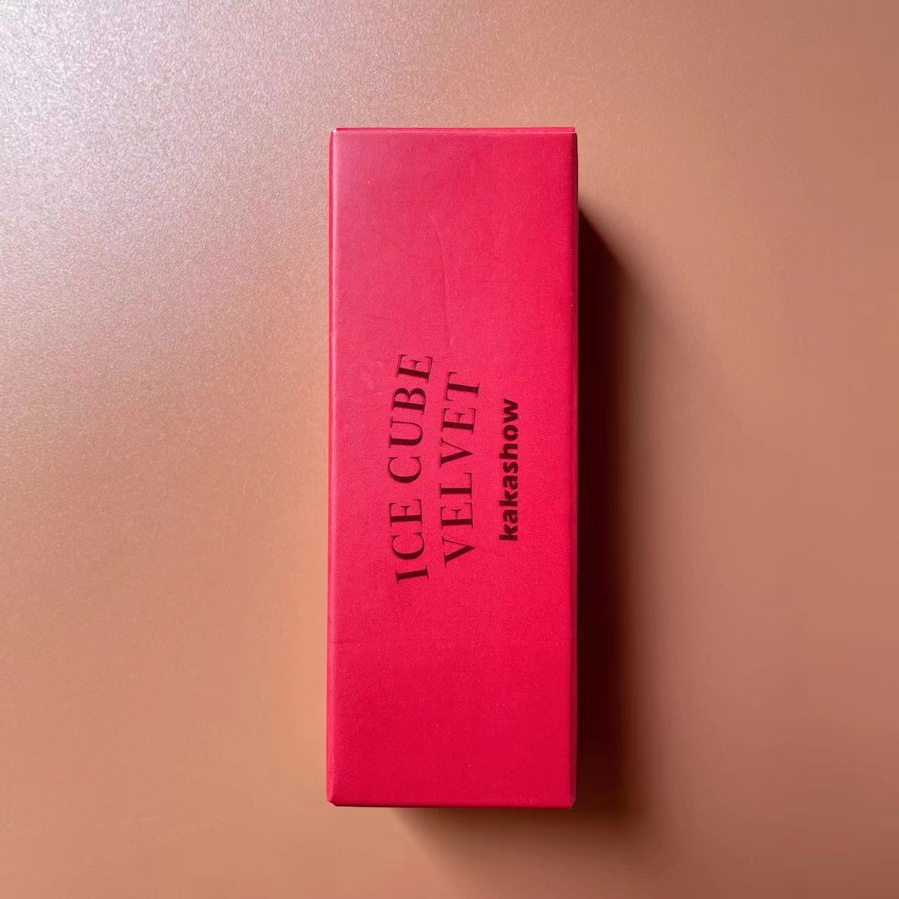 kakashow ice cube velvet Lip gloss matte finish Red Lip gloss transparent pigment whitens and is not easy to stick to the lip mud undefined