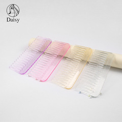 フラッシュパウダー透明ワイド歯櫛女性大波順髪櫛メーカー直販家庭用プラスチック美髪平櫛