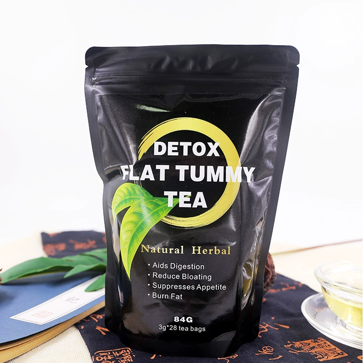 Чай для детоксикации и сжигания жира на животе, экспортируемый чёрный чай в пакетиках, способствует пищеварению и снижению веса.