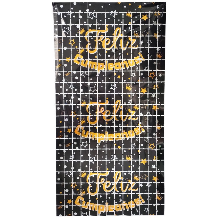 Beauty Sea 1.2m cortina de lluvia de Halloween decoración de Navidad decoración de pared de cumpleaños decoración de plástico