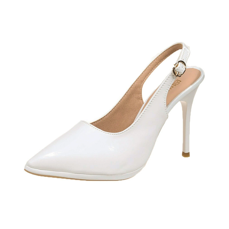 Summer footwear high heels, fashionable sexy sandals pointy toe, Korean style