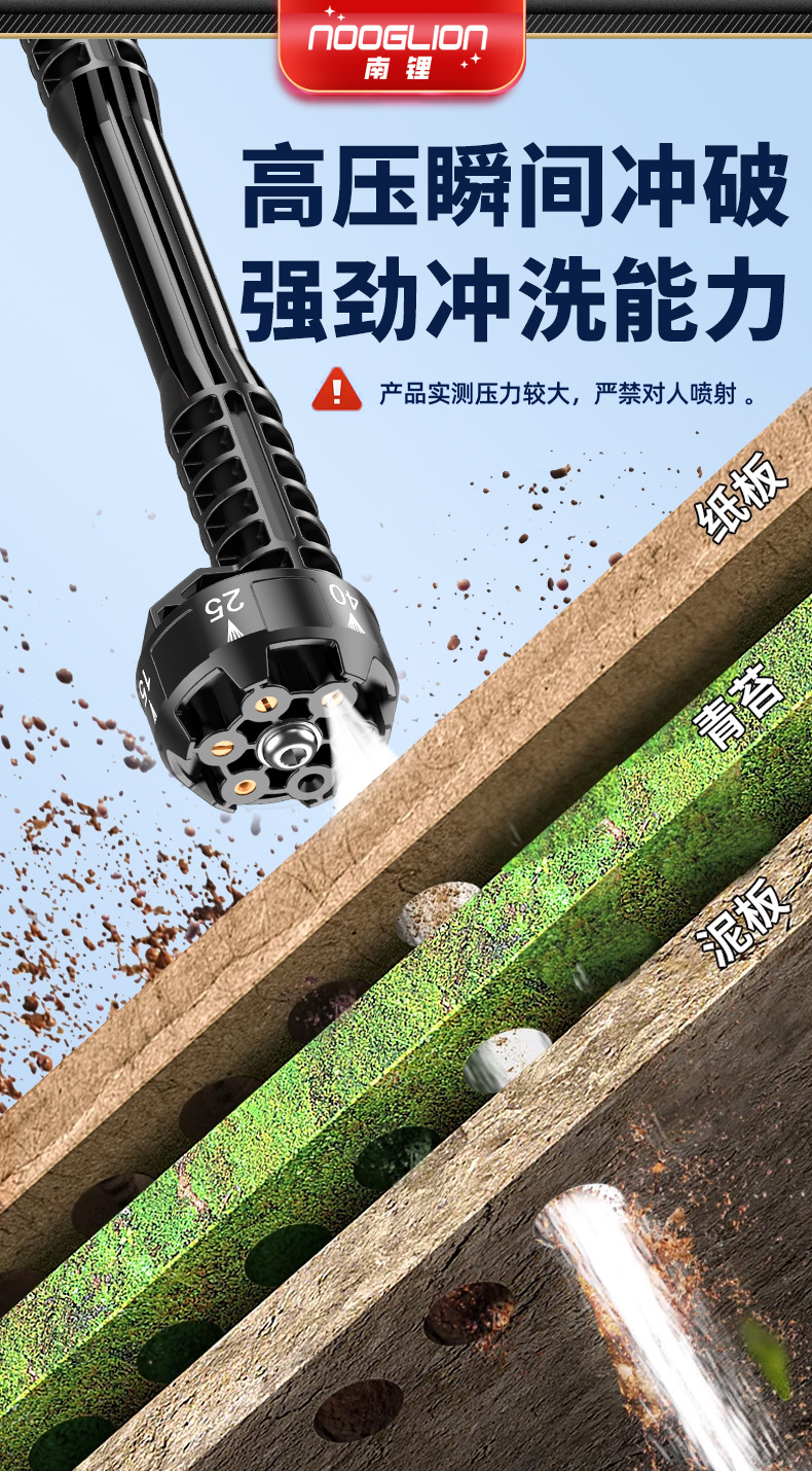Customized Lithium Battery Car Wash Machine, Wireless Car Wash Machine, Household Rechargeable Cleaning Tool, High-Pressure Car Cleaning Device