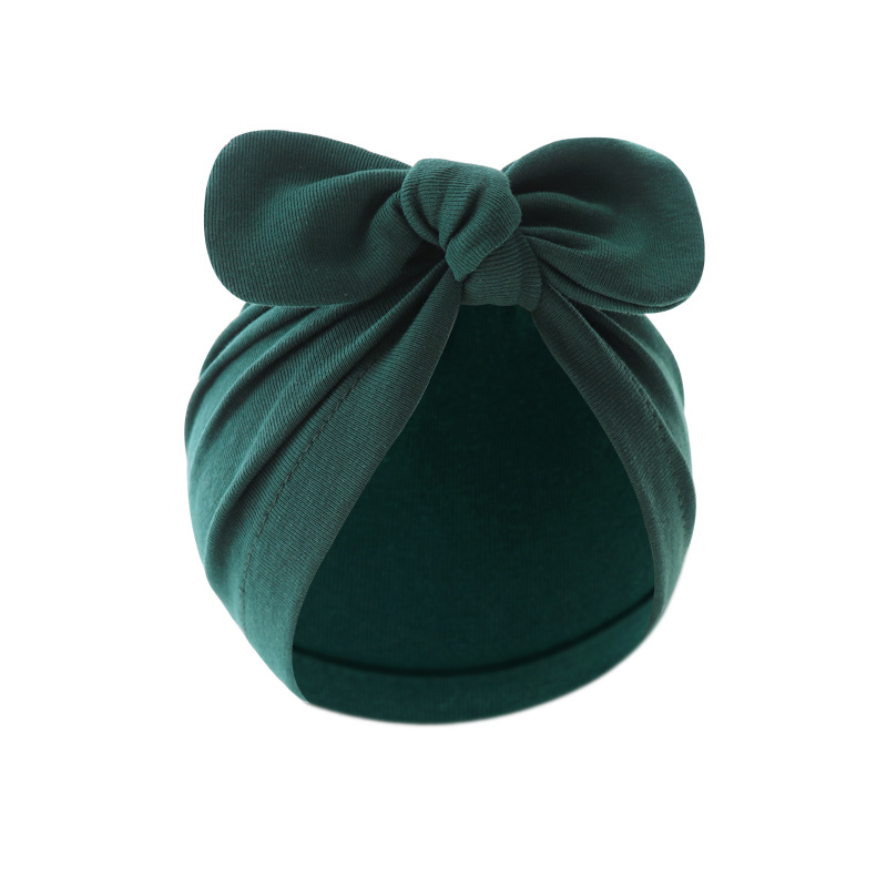 Baby Girl's Baby Boy's Simple Style Solid Color Bow Knot Baby Hat display picture 19