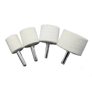 Wool polishing wheel paint surface metal non-metal fine polishing with handle wool wheel wool grinding head Metal Inner round
