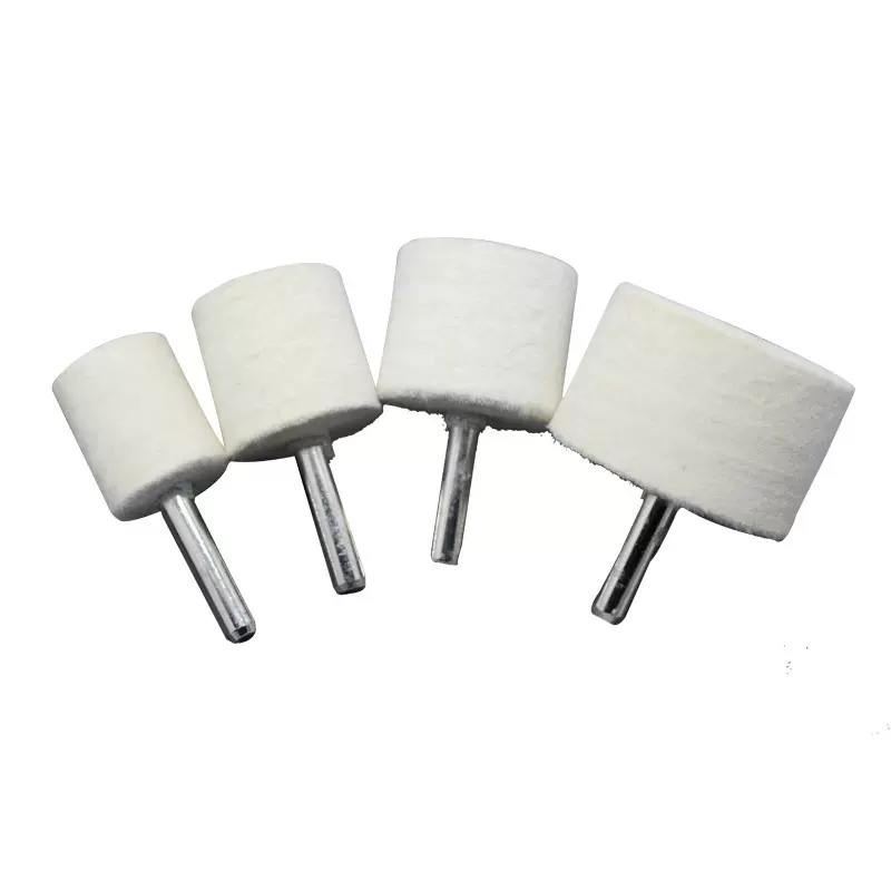 羊毛抛光轮 漆面金属非金属精细抛光带柄羊毛轮 羊毛磨头金属内圆