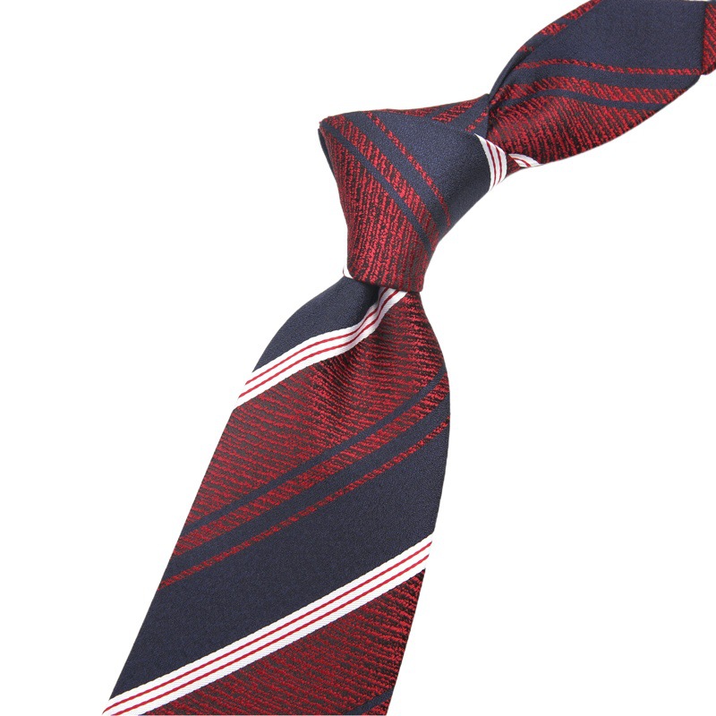 Ropa formal de los hombres de la boda del novio de los hombres de negocios Azul Rojo mano anudada traje de rayas patrón animal corbata