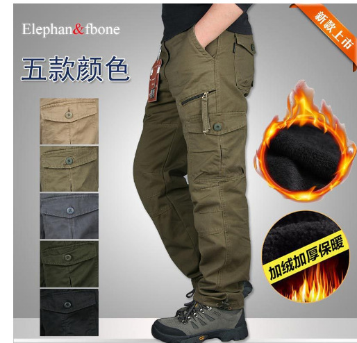 Siete bolsillos de terciopelo amarillo militar