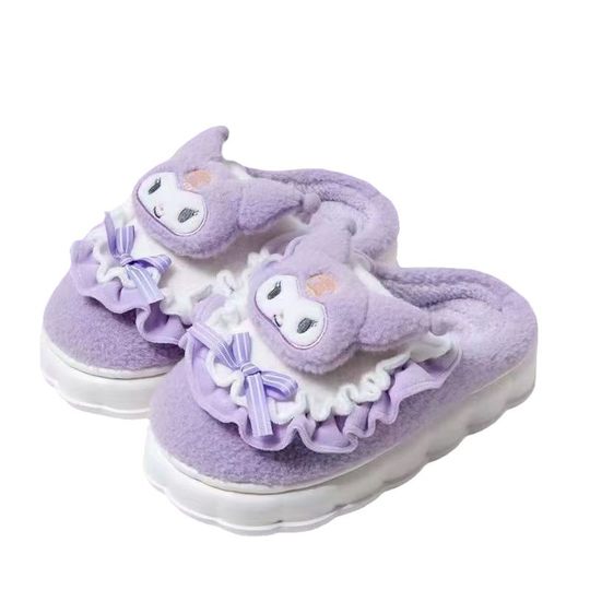 Yugui dog cotton slippers women's autumn and winter home dormitory padded bottom non-slip warm cute student slippers wholesale