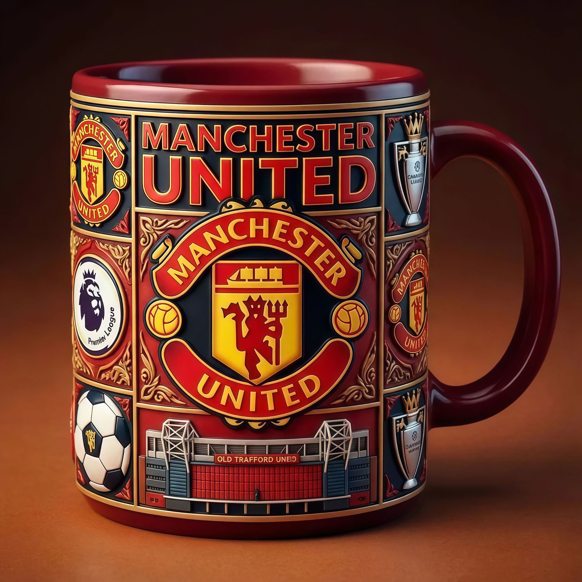 Nuevas tazas transfronterizas de tazas de café equipos de fútbol Manchester City Tottenham Chelsea marionetas rey taza de agua