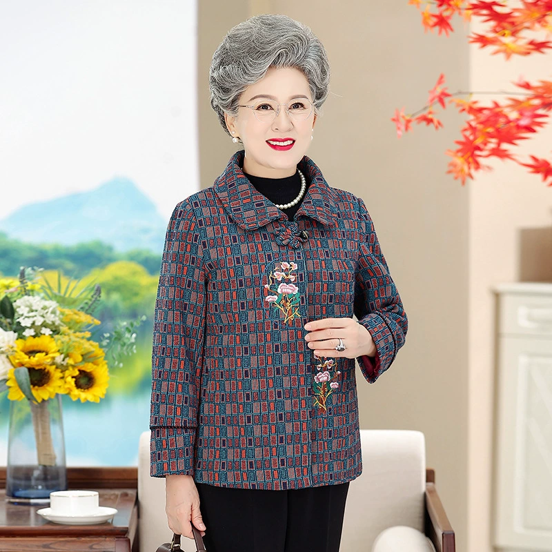 Autumn spring jacket for mother, 70 years, for teenagers