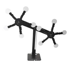 跨境三头磁性摩天轮靶子弹弓泥丸塑料粒重力自动靶子射击靶