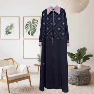 International Apparel 2025 New Cross-Border Middle Eastern Muslim Elegant Robe High-Quality Party Dress