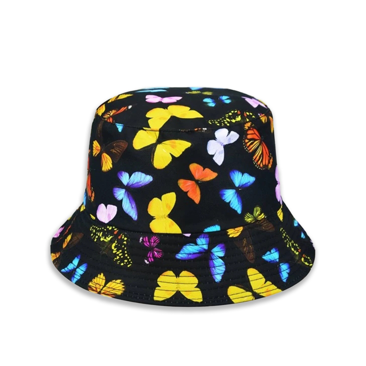 Korean Style Butterfly Printed Fisherman Hat Wholesale Nihaojewelry display picture 6