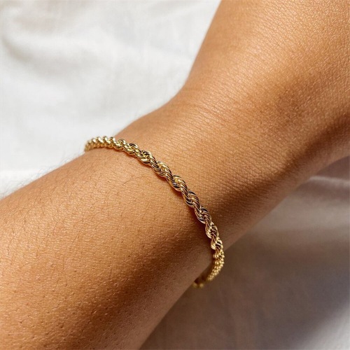 emanco new twist chain bracelet for women hip hop punk gold stainless steel bracelet gold plated hand jewelry wholesale