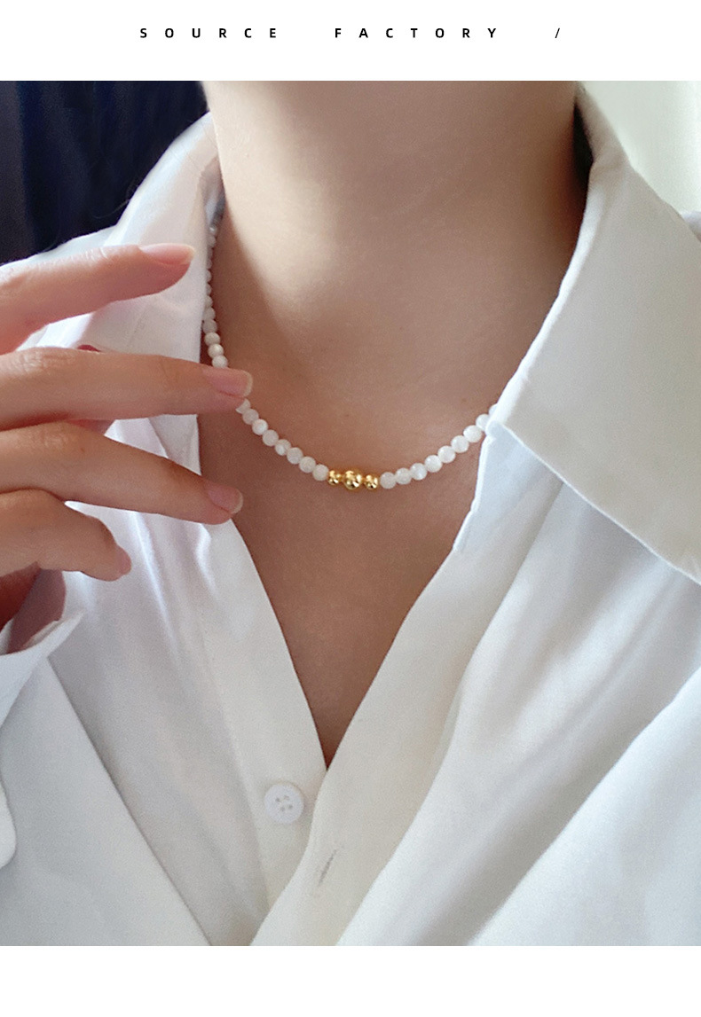 Simple Style Geometric Shell Necklace 1 Piece