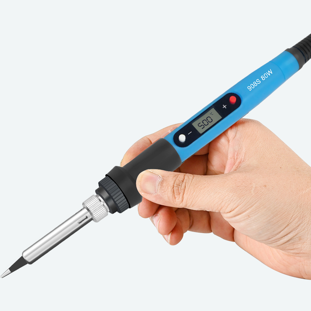 80W calefacción interna pantalla digital temperatura ajustable temperatura constante soldadura eléctrica traje eléctrico luotie soldadura eléctrica pluma herramientas de reparación del hogar