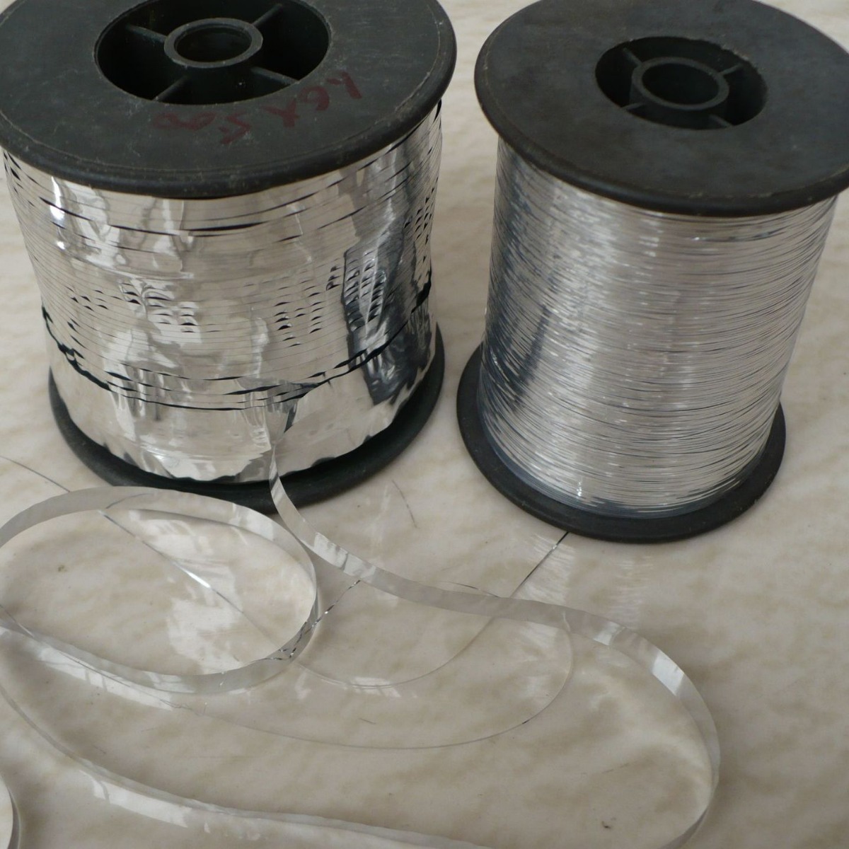 涤纶白膜切直丝尼龙膜切细丝羽毛纱用涤纶金属膜深咖啡切丝片