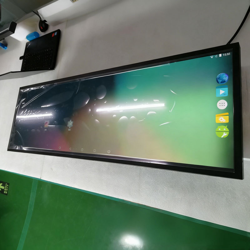 专业生产37.2寸条屏广告机公交车导程屏地铁车站智能动态导乘屏