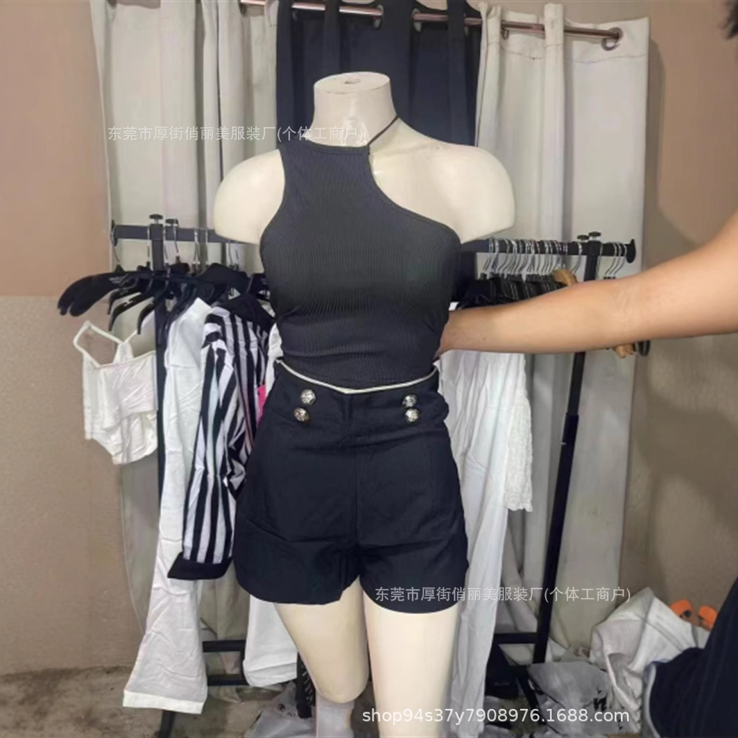 Shein miscelánea suministro transfronterizo de ropa de mujer chaqueta, pantalones de falda de chica, sexy, vestido de cinturón