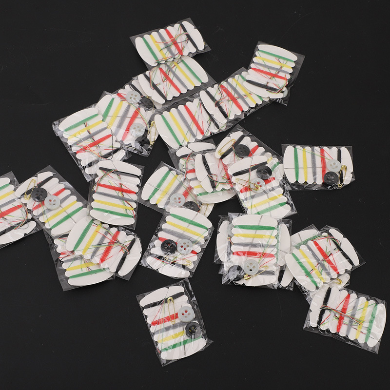 Household Portable Mini Sewing Kit with Colored Threads, DIY Sewing Kit, Hotel Disposable Sewing Kit D11 Hand Sewing