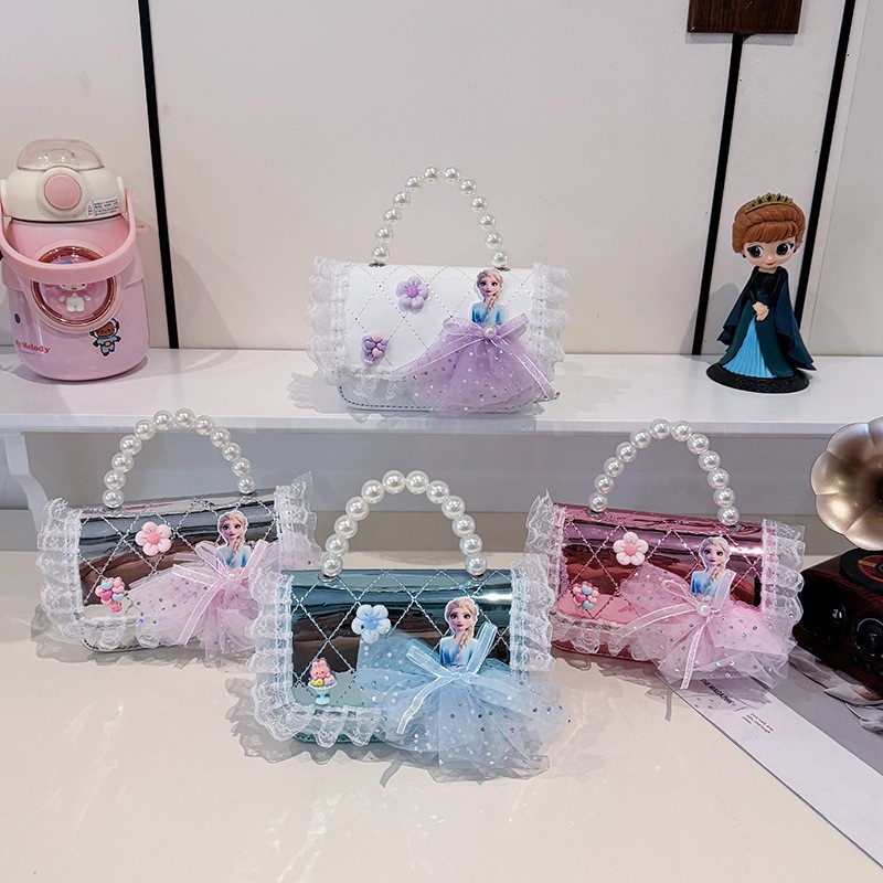 Longo Grace arco bolso de hombro de niñas cambio bolso de mochila de moda bolso infantil nuevo bolso de perlas de niñas